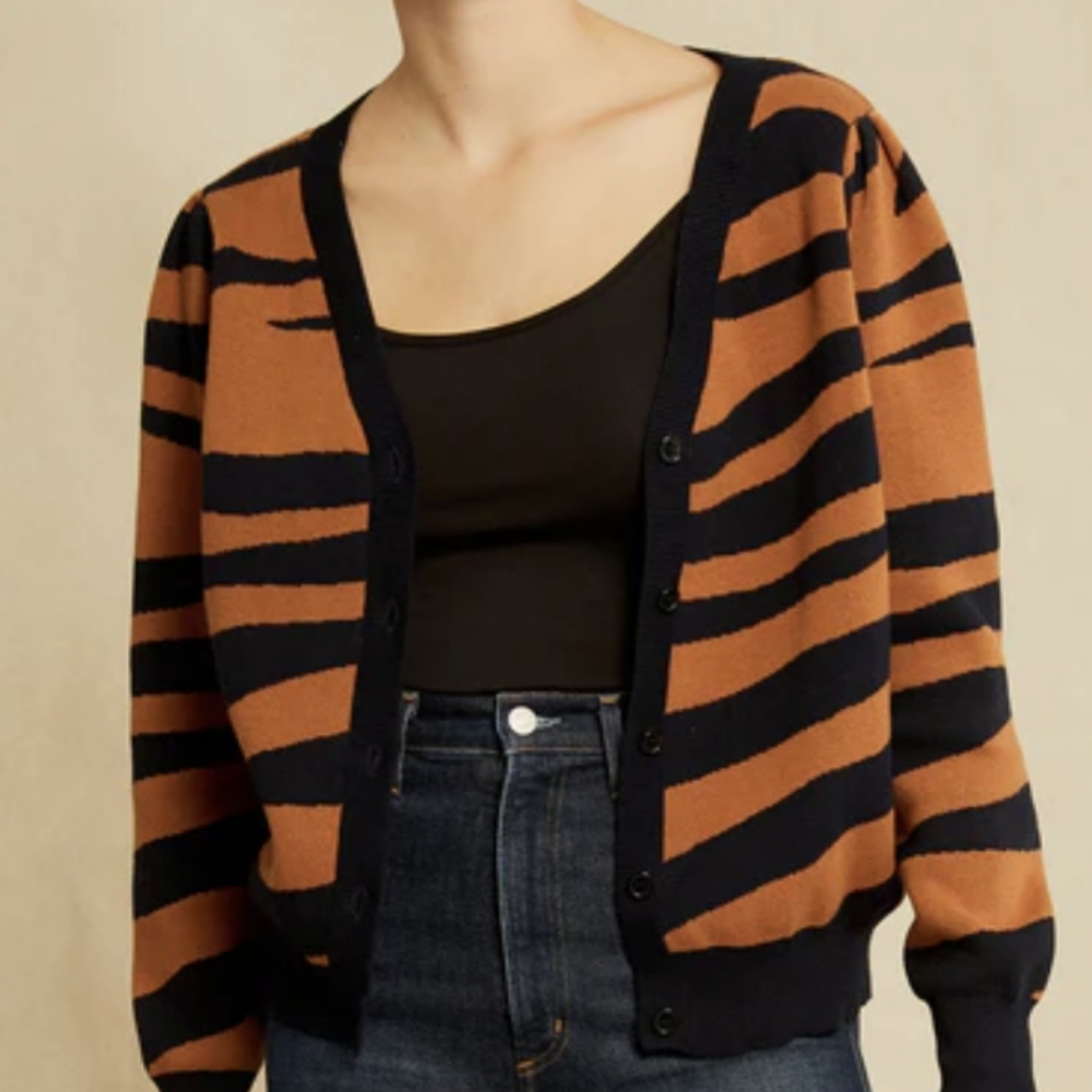 Tiger Cardigan | Amour Vert | Tessa Organic Cotton